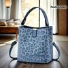 Women's Handbag, High-end Leopard Print Shoulder Bag, Random Pattern, with Adjustable Shoulder Strap, Elegant Bag for Women's Work and Everyday Use.
