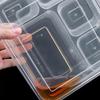 Disposable 5-Compartment Meal Box with Lid