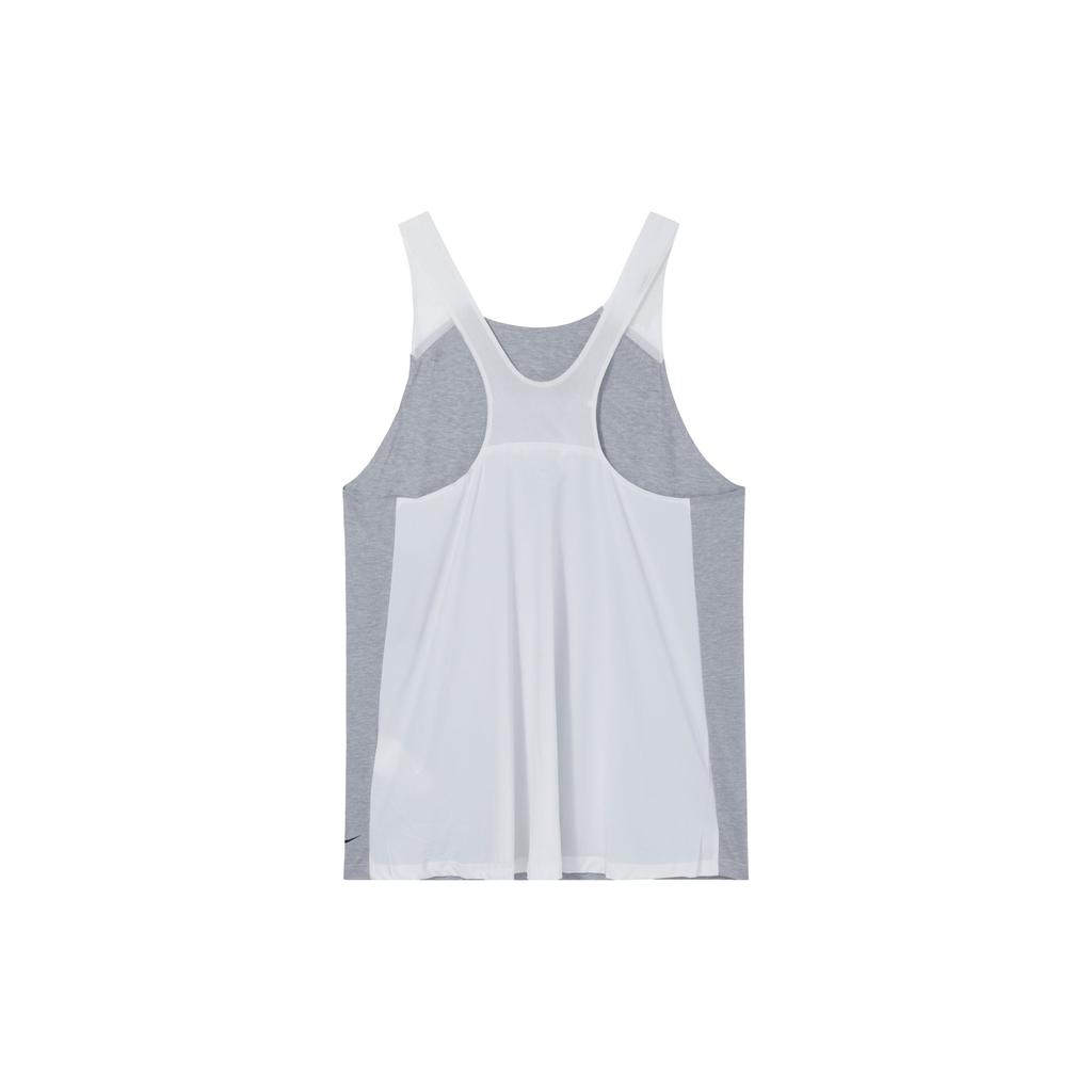 Nike Logo Print Slim Fit Sports Tank Top Women Tops Gray 862775-012
