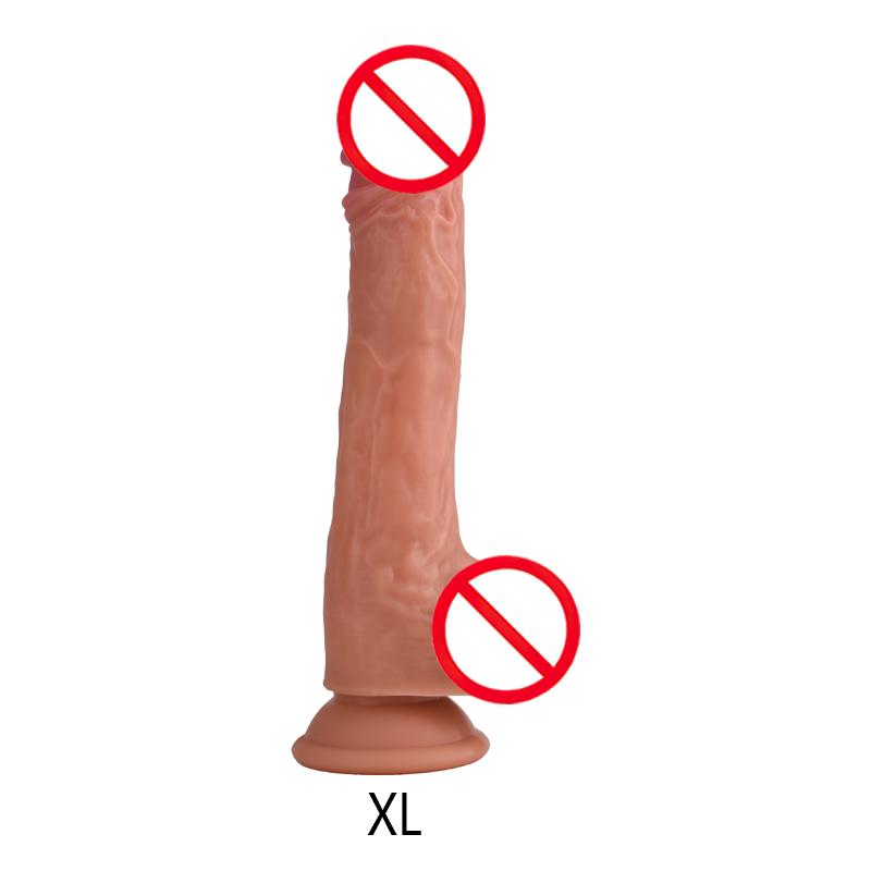 Realistic Dildo Vibrator Remote Control Telescopic Shaking Heated Penis With Suction Vagina Anal Plug Masturbator For Women