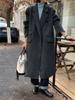 Designer personalized one-button double-sided woolen coat for women's daily commuting versatile wool