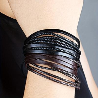 Leder Hanf Seil Handgewebt Paar Armband Sommer Vielseitig Neutral Nische Schmuck Schmuck