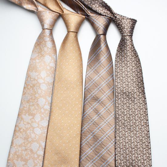 Men Tie Bright Color Multiple Pattern Design Dress Suit Tie Versatile Business Trip Neckwear Outfit Accessory