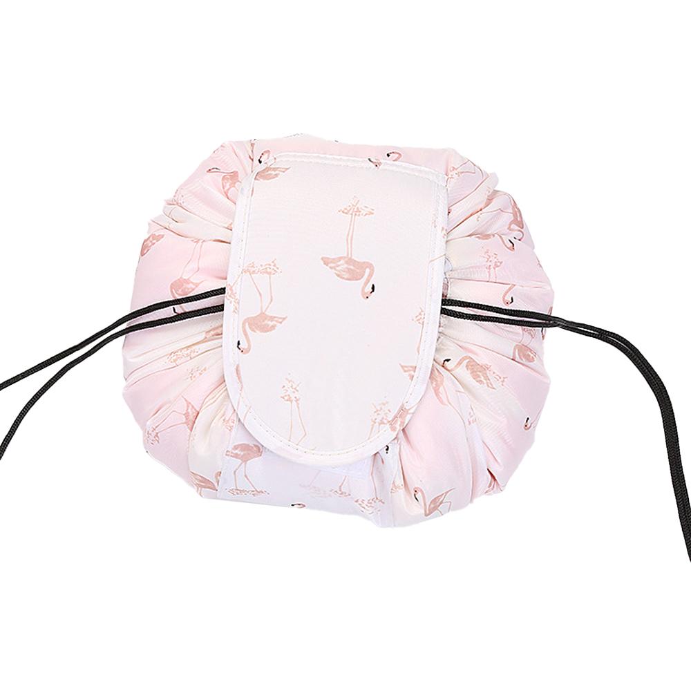 

Косметичка з квітковим шнурком, що відкривається, плоска невелика дорожня косметичка, сумка для туалетних приналежностей, мила, естетична