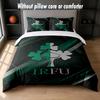 Ireland Rugby Design Bed Bedding Set 1 Duvet Cover + 2 Pillowcases Soft Breathable Household Bed Linens