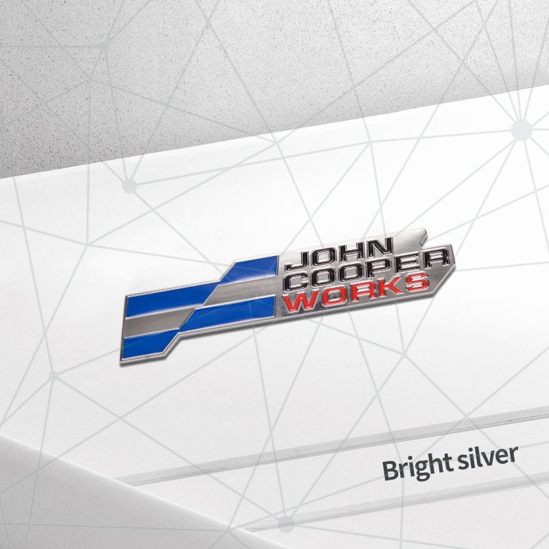 3D Auto Metal 2025 JCW Grille Badge Car Rear Trunk Emblem Sticker Decor For Cooper S F66 F65 F67 Aceman Clubman U25 J01 J05