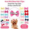 24PCS Dot Pet Grooming Hair Clips Dog Cat Bows Hairpin Pet Girls Barrette for Small Dogs Supplies Pet Hair Grooming Acce 5