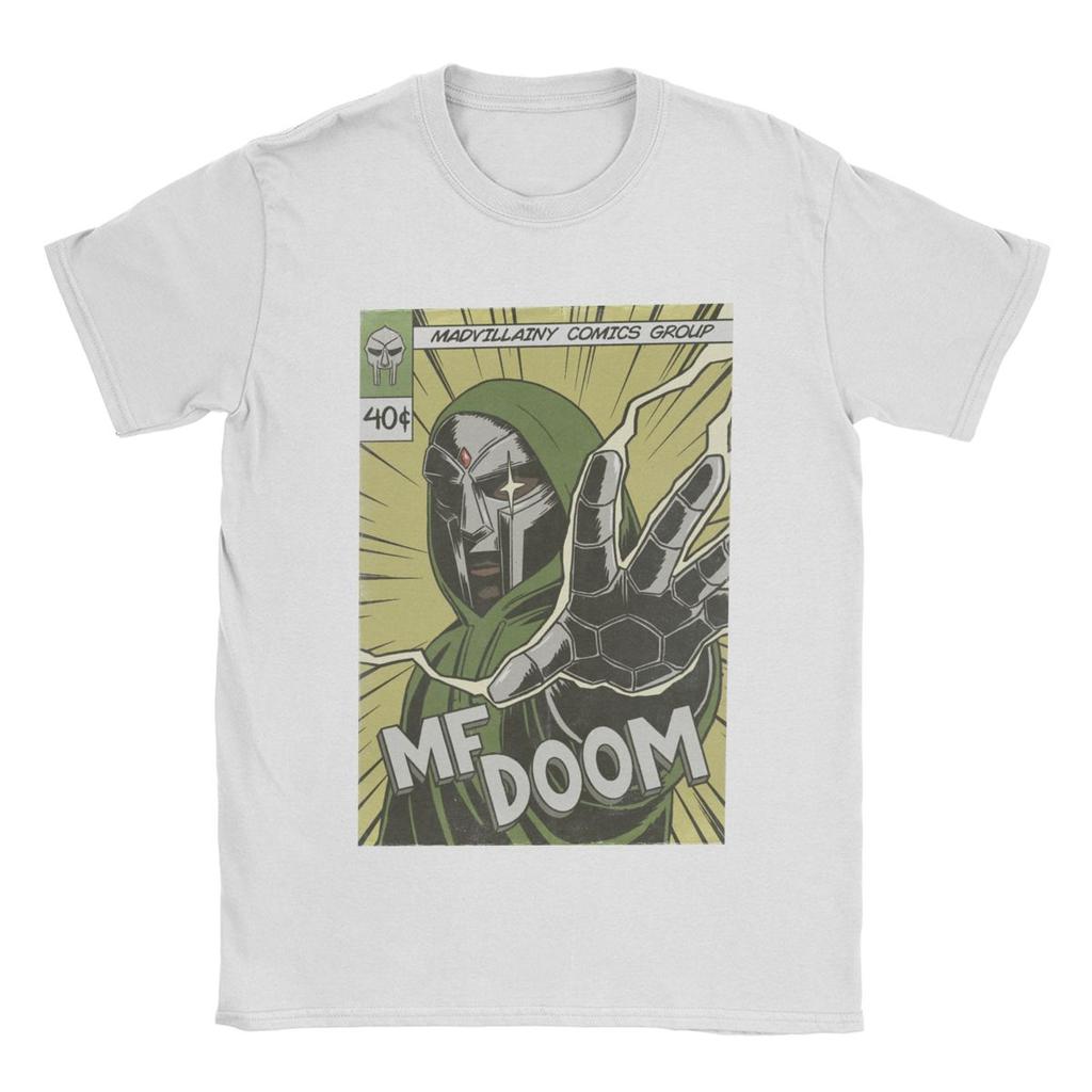 Comics Madvillain Sänger Mf Dooms Madlib T-Shirts Herren 100% Baumwoll-T-Shirt Rundhals Kurzarm Kleidung Party