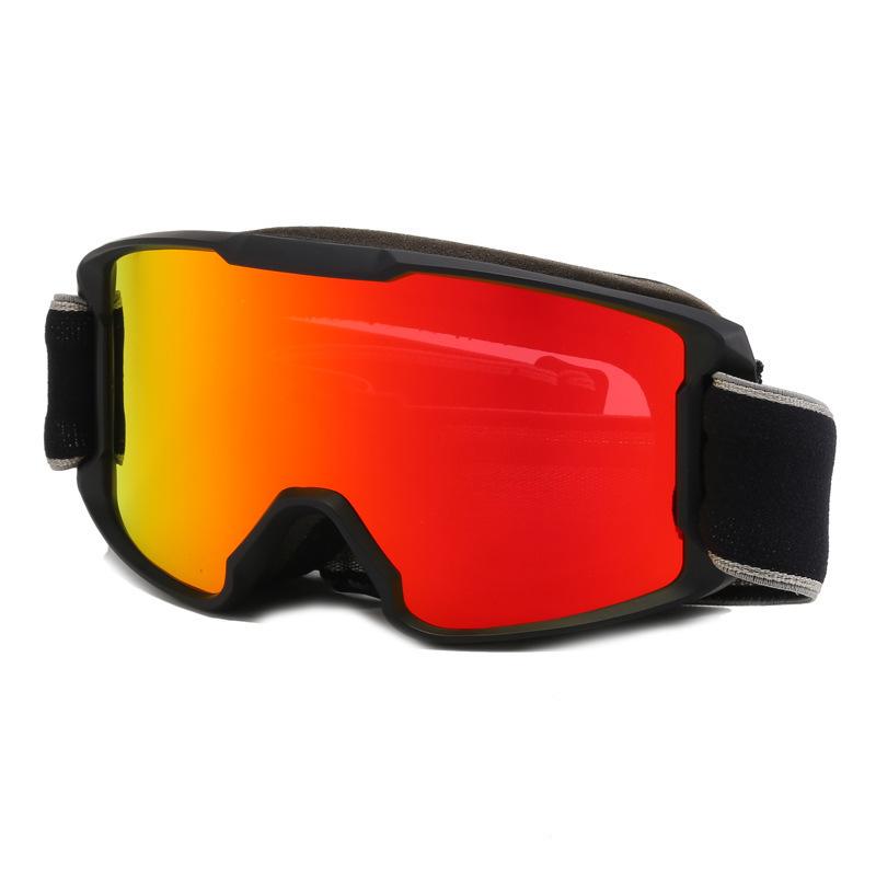 Children's ski goggles, double-layered, anti-fog, windproof, and sandproof, for outdoor sports, with colorful lenses, and can be fitted with