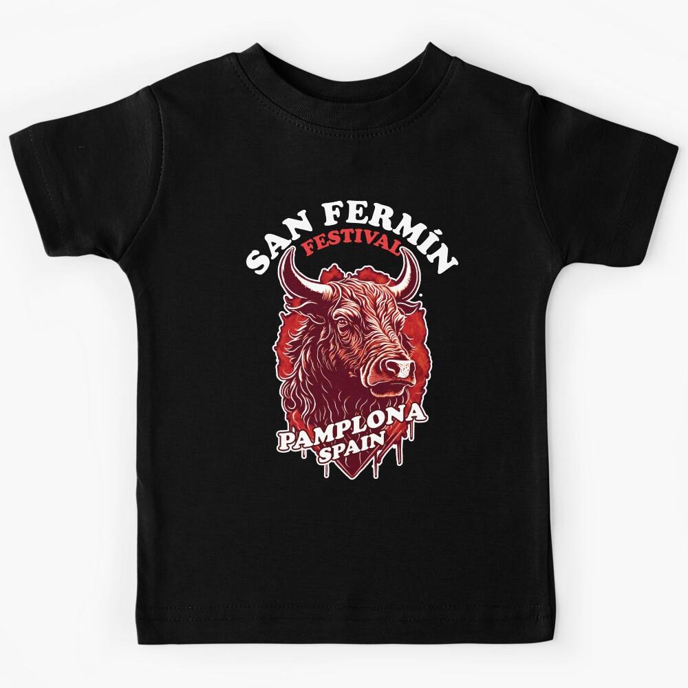 San Fermín Festival - Pamplona, Spain - Running Of The Bulls Kids T-Shirt 150