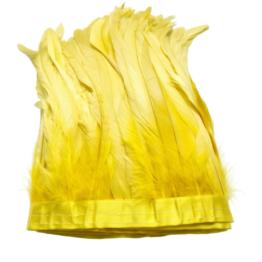 1 Meter Natural Large Feather Trim for Down Jackets, Shawls and Party Decorations