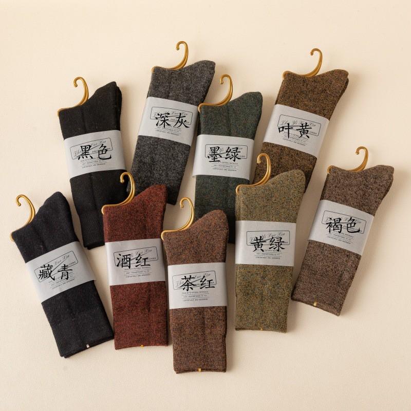 Womens Warm Wool Blend Knee-High Socks Winter Thick Fleece-Lined Casual Cold Weather