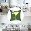 Margarita Cocktail Art Pillow Case Short Plush Pillow Covers Sofa Decorative Gift Home Double-sided Printing Cushion Cover