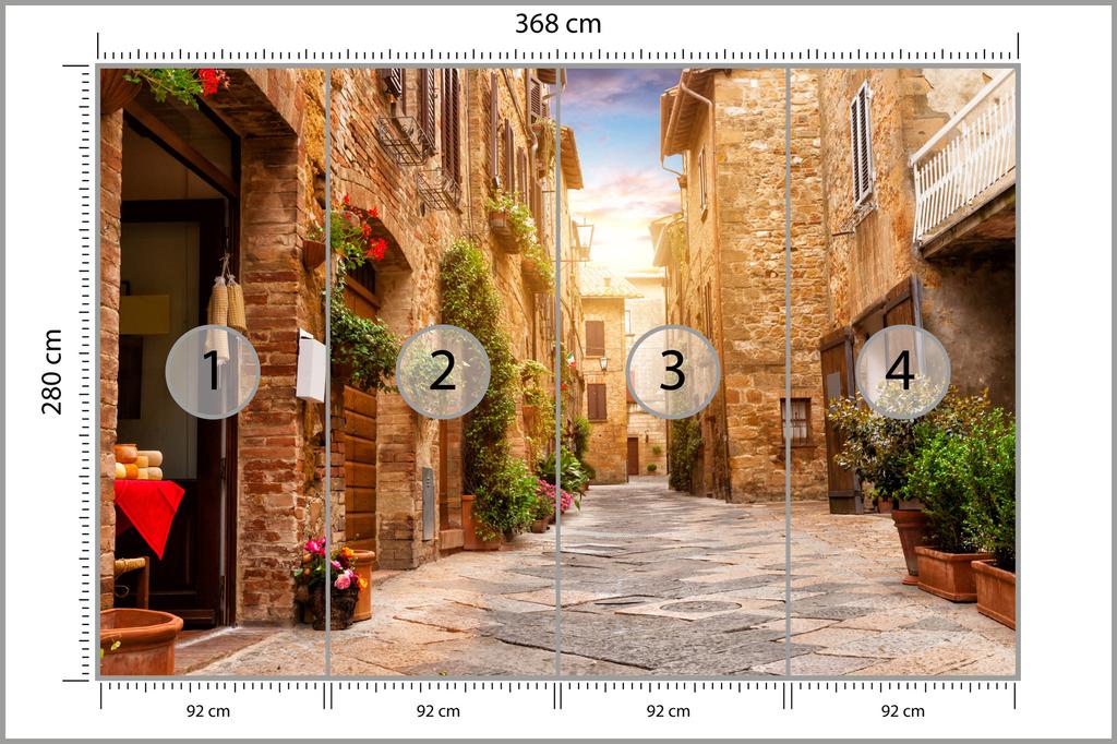 Photomural Italian Avenue Washable Fleece 368x280