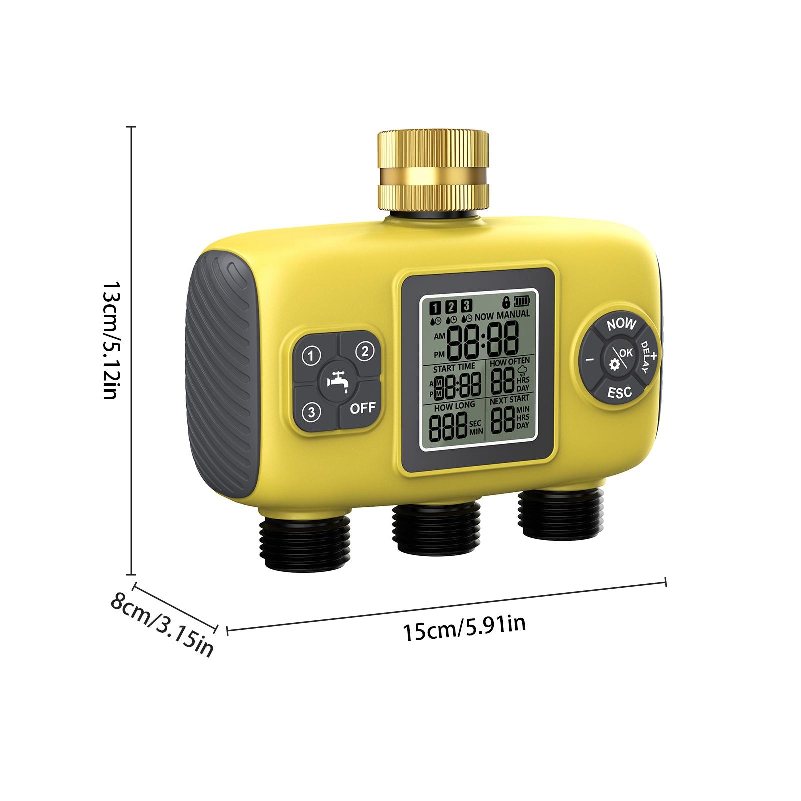 

Таймер полива Ирригационная система с 3 выходами для сада Программируемые автоматические таймеры