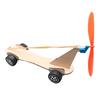 DIY Rubber Band Wind-Powered Car Kit: Educational Science Experiment Model