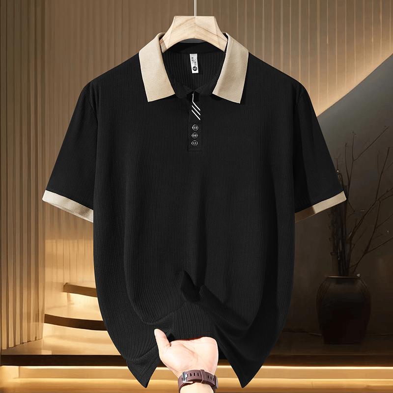 Übergröße 5XL-13XL Übergroße Poloshirts Herren Sommeroberteile Schwarz Kurzarm T-Shirt Sommerkleidung