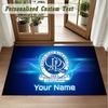 Crystal Velvet Square Rug Custom NameQueens Park Rangers Pattern Non Slip Home Floor Decor Rug