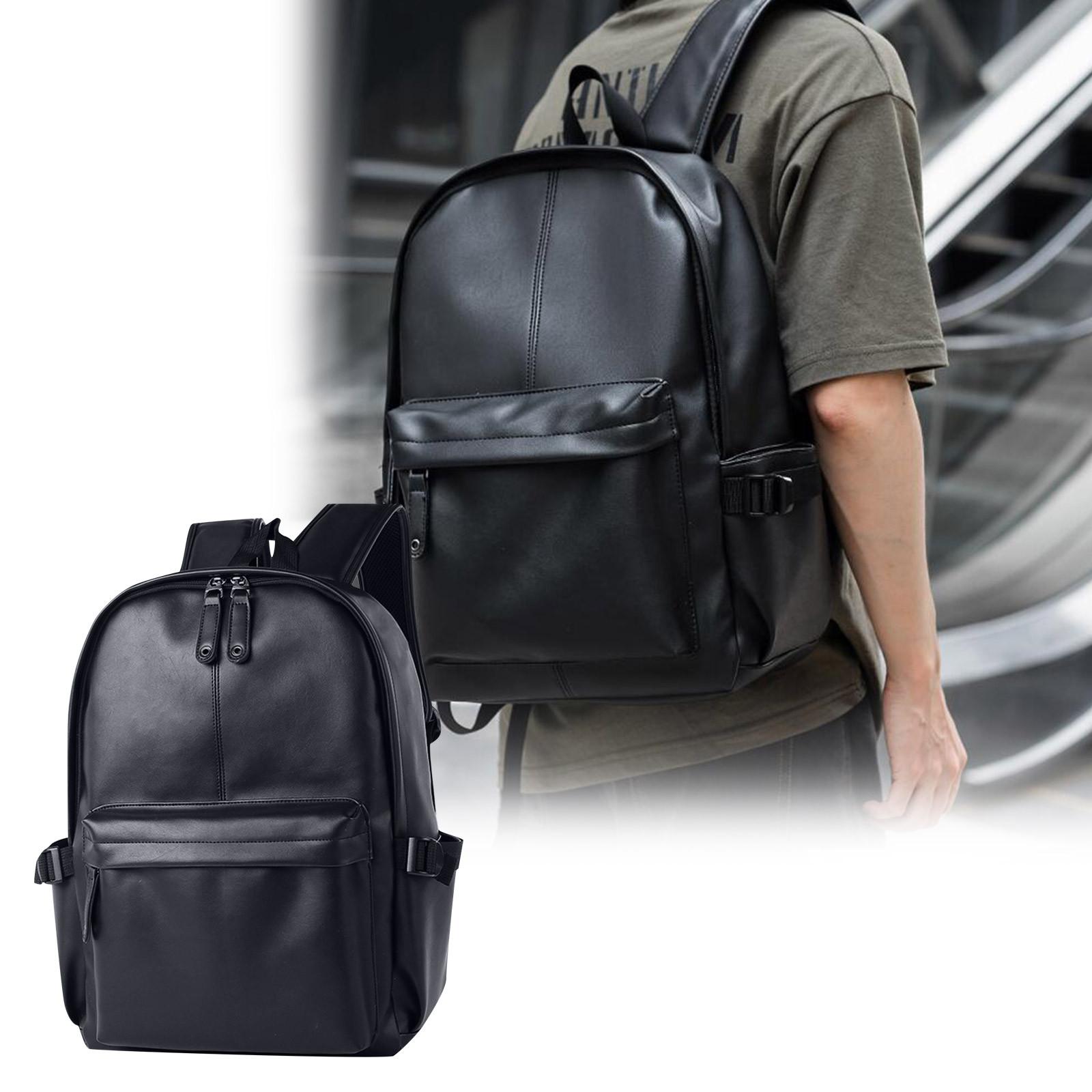 Fashion Bag Youth Student School Bag Leather Backpack Youth Backpack One Size