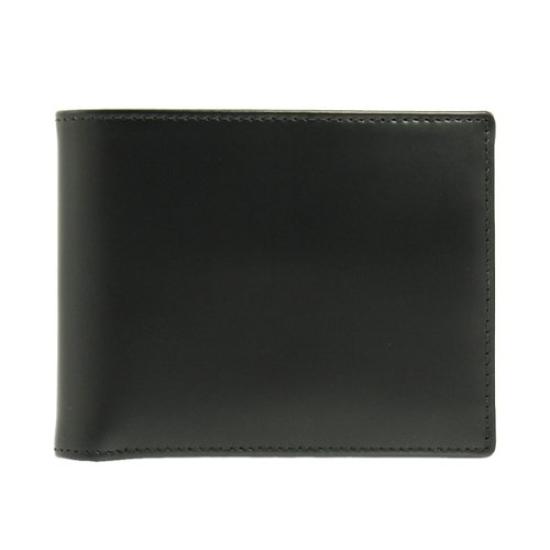 ETTINGER Leather Bifold Wallet Purse Black BILLFOLD WITH 3 COIN PURSE BH141JR BLACK [Ettinger] Men's (Coin Included) C/C & [Item]
