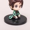 5 stuks/set Demon Slayer Q Versie Zittende Figuur Speelgoed Anime Kimetsu no Yaiba Tanjiro Nidouzi Inosuke Zenizu PVD Figuur Model Pop