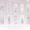 10Pcs/set Exquisite Dreamy Series Bookmark PVC Reading Book Mark Kawaii Book Page Marker Message Card Stationery Supplies