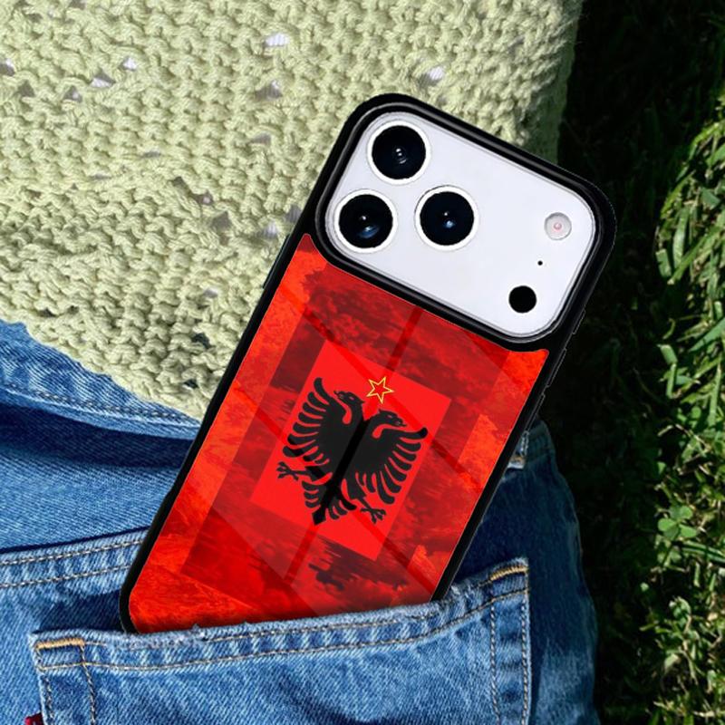 Albania Passport Soft Phone Case Cover for IPhone 11 12 13 14 15 16e 17 Pro Max Coque for IPhone 17 Air