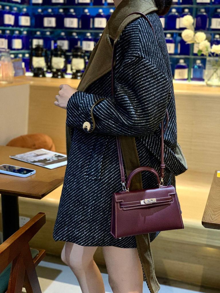 2025 Mini Kelly Tasche: Hochwertige Damen-Frühlings-/Sommer-Schulter-, Crossbody- und Handtasche der zweiten Generation