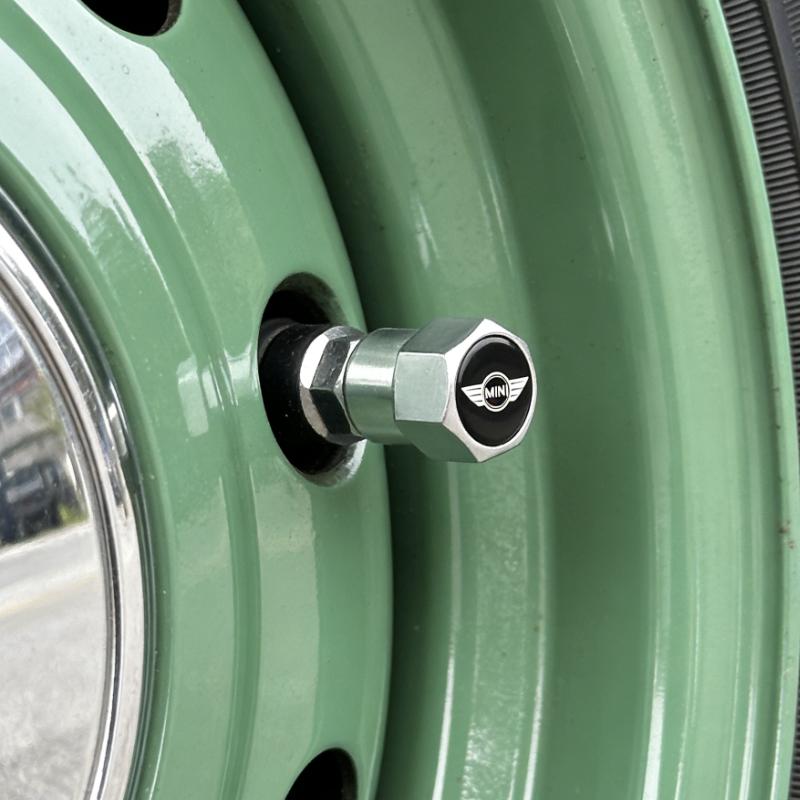 4pcs Car Wheel Tire Valve Stem Caps Airtight Cover For Mini Cooper Works One JCW R56 R53 F54 F55 Clubman Coupe Auto Accessories