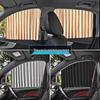 Magnetic Car Sun Shade Curtain - Side Window Heat Insulation & Sun Protection Fabric.