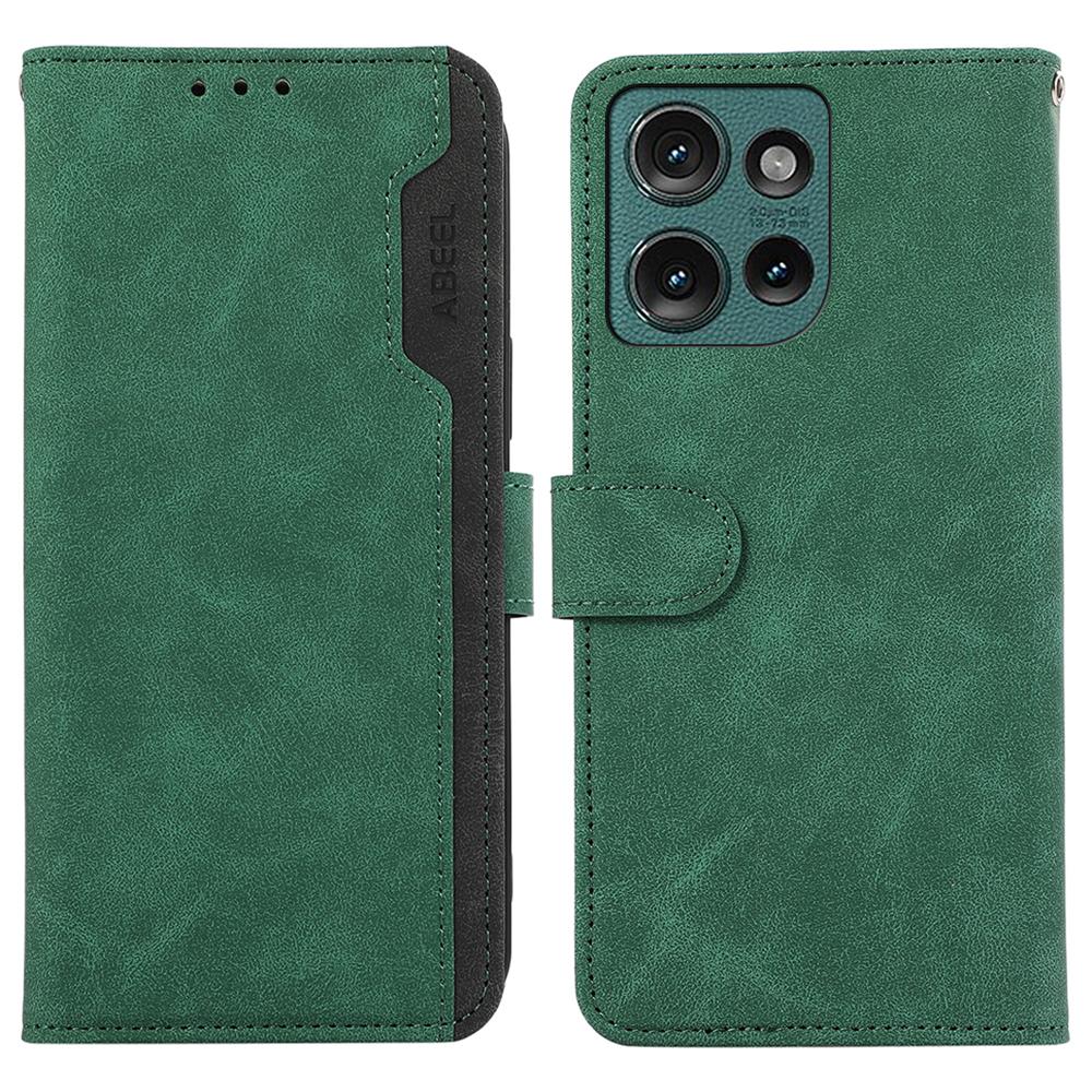 ABEEL For Motorola Edge 50 Neo 5G/Moto S50 5G/Thinkphone 25 5G Case Color Splicing Leather Flip Phone Cover RFID Blocking