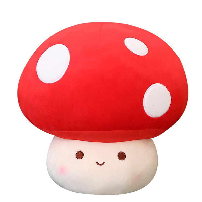 2330Cm Cute Vegetables Kawaii Red Mushrooms Shii-Take Plush Soft Toy Stuffed Dolls Home Decor Gift For Girl Boy Birthday