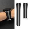 Two-Tone Vertical Stripe Silicone Strap with Magnetic Clasp for Samsung Watch4/5/6/7/FE 40/44mm Sports Watch Strap