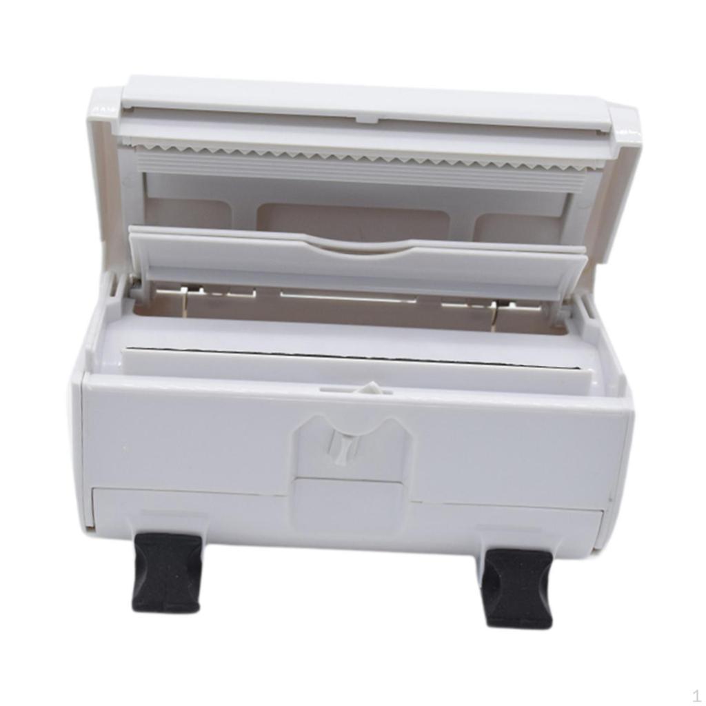 Distributeur de Papier Aluminium pour Cheveux avec Coupeur 6,7x3,9x3,9 pouces pour Salons de Manucure Outil de Coupe Polyvalent