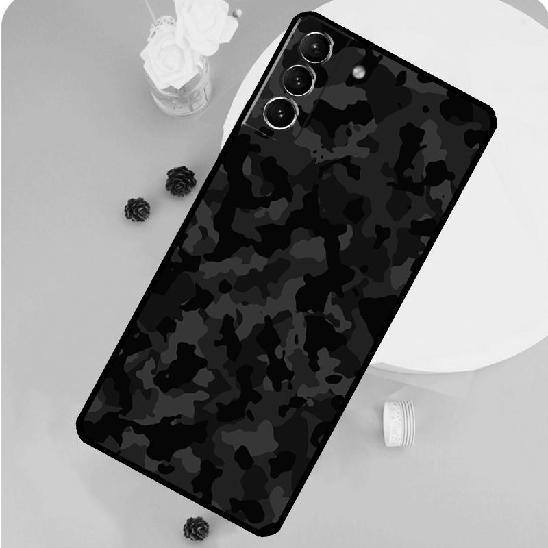 Custodia per Telefono Camouflage Militare Night Dark Camo per Samsung Galaxy S25 S26 Ultra S20 S21 S22 S23 S24 Plus S10 S25 FE Cover