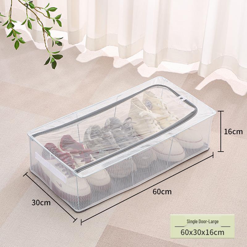 Caja de Almacenamiento de Ropa Plegable con Ventana Única, Gran Capacidad, a Prueba de Polvo y Humedad