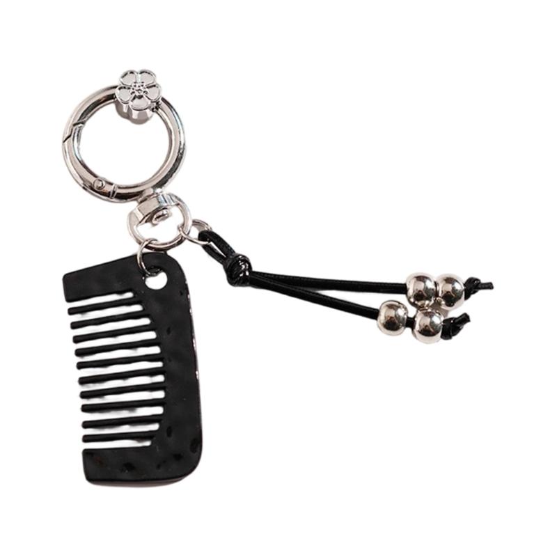 Innovative Frizz Proof Comb Keychain Ergonomic Design For Easy Hair Styling On The Go And Stylish Carry Item