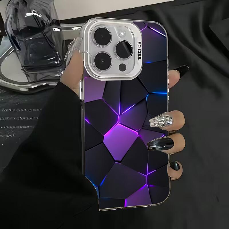 Fashion Honeycomb Building Block IMD Phone Case For  Redmi Note 13 12 11 10 Pro Plus 12S 11S Redmi 12 4G 13C Back Cover