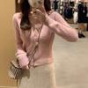 Spring-Summer Women's V-Neck Wool Cardigan: Casual Japanese Korean Style, Regular Sleeve, Loose Knit Jacket.