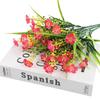 1pc Outdoor Artificial Flowers UV Resistant Fake Plant for Garden Yard Wedding Decor Spring Summer Shrub Plastic Flowers