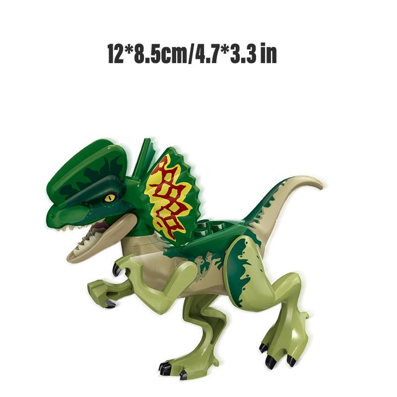 

Jurassic Dinosaur Park Spinosaurus Building Blocks Figure Kids Puzzle Toys Decor Style A