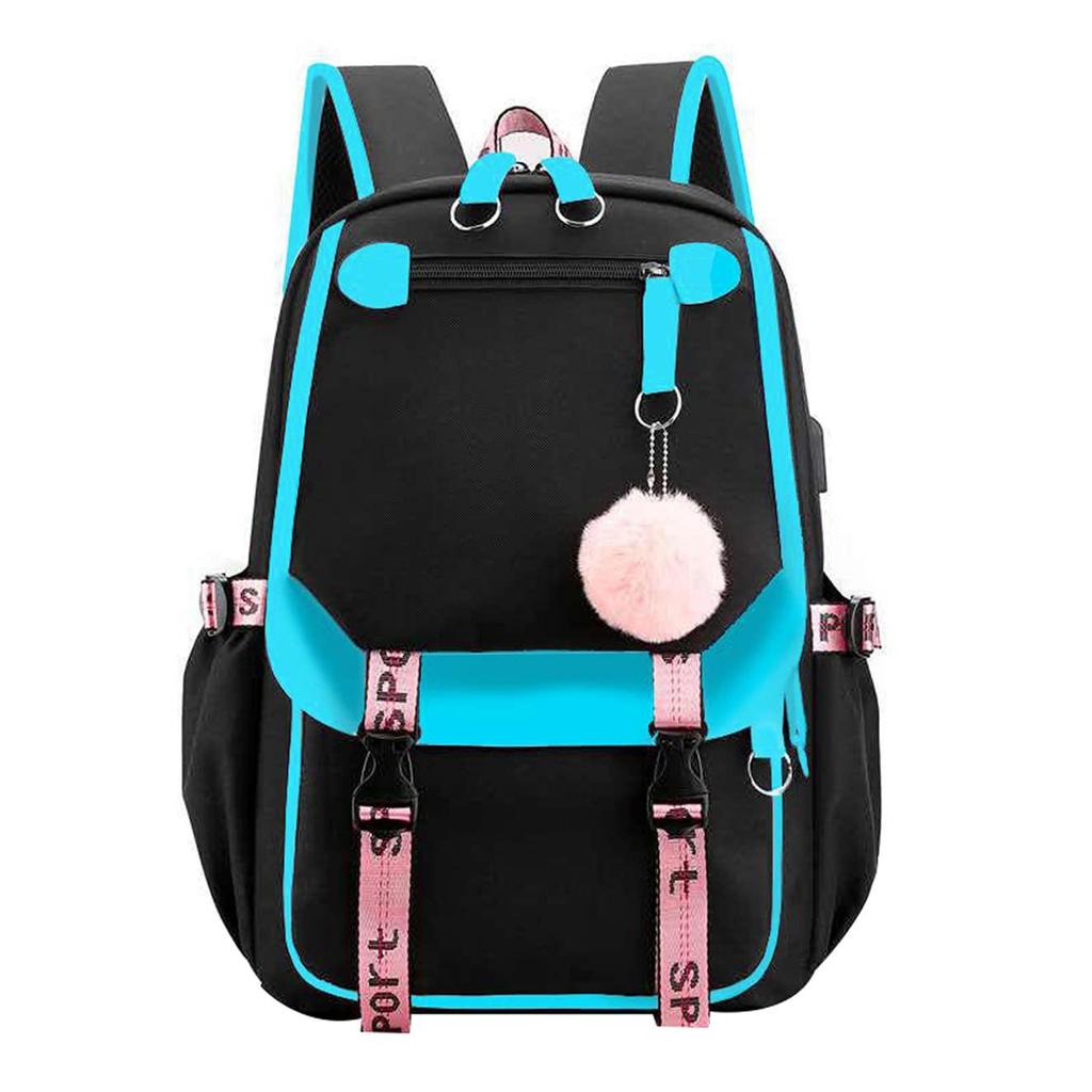 New Large-Capacity USB Schoolbag for Girls: Perfect for Elementary To High School, Travel, and Leisure