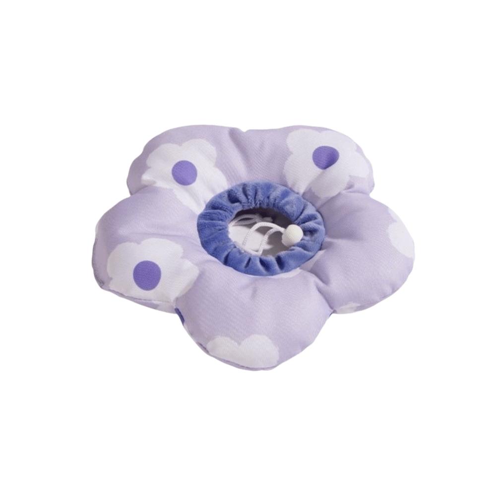 Adjustable Cat Elizabeth Collar Soft Neck Protective Circle Dog Recovery Collar Post-Op Care S фиолетовый