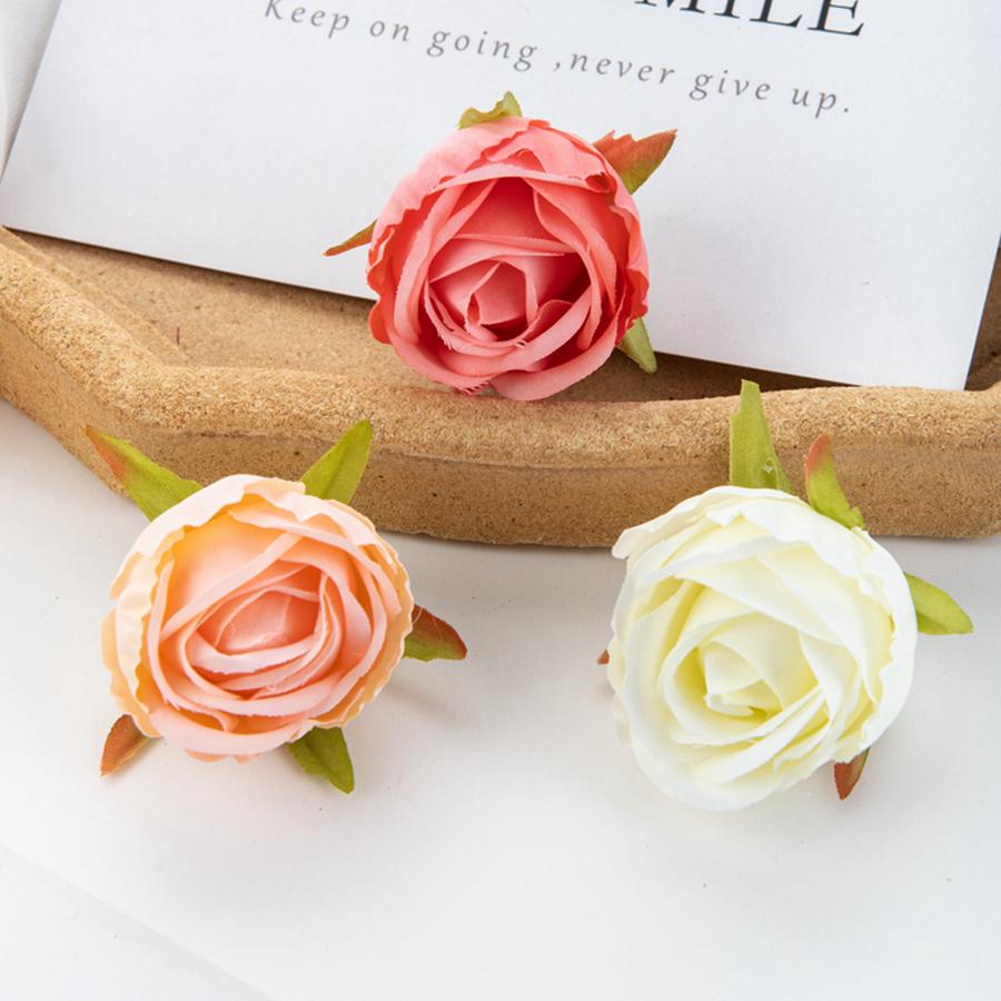 5/10 Stück Seide Künstliche Blume Rose Weihnachtskranz Festival Party Deko Heim Vase Außen Garten Hochzeit DIY Geschenkbox Haarnadel