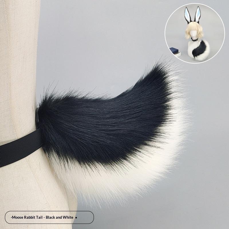 1 Stück Kunstfell Kaninchen Kopfbedeckung Tier Kaninchenohren Plüsch Haarband Party Cosplay Kostüm Zubehör