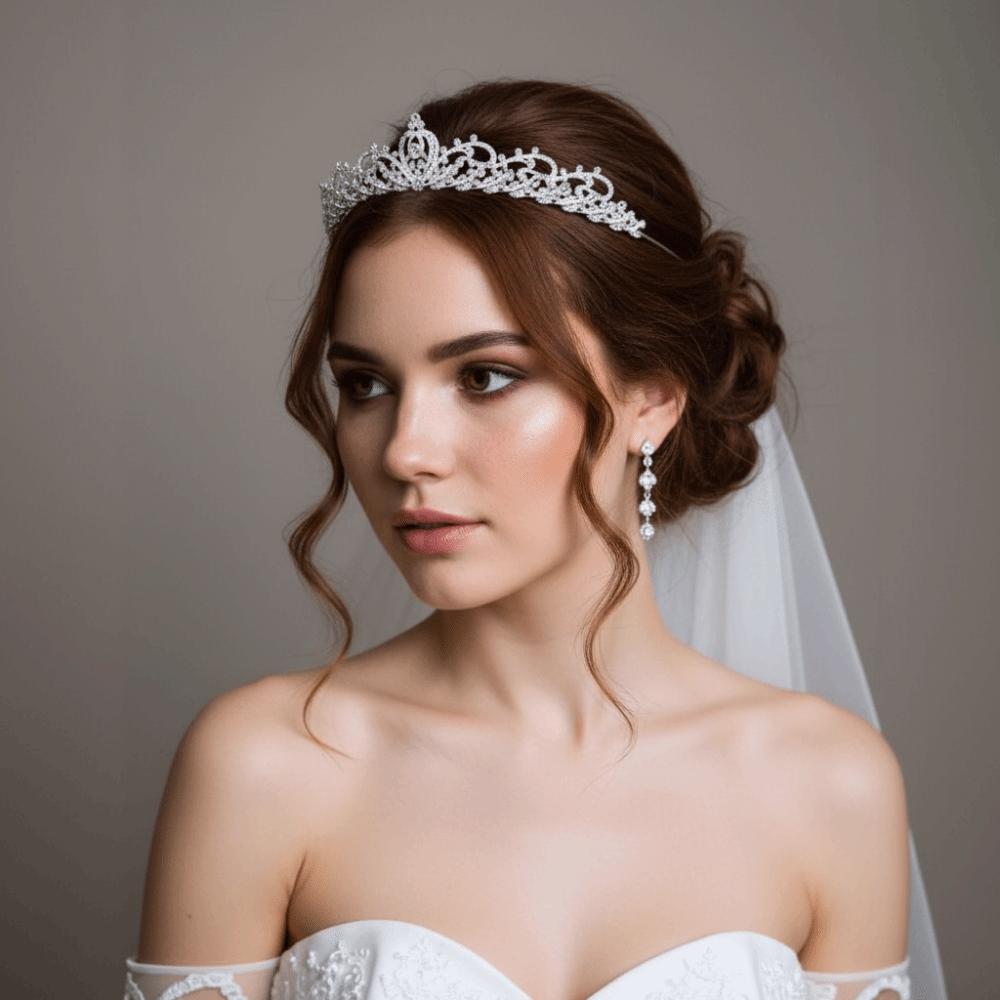 Classical Rhinestone Headband Zircon Princess Crown Fashion Wedding Crown  Wedding