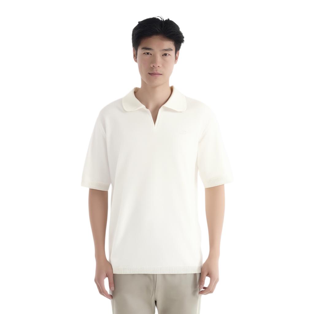 New Balance Polo Shirt Unisex Ivory White NFE28053-IV