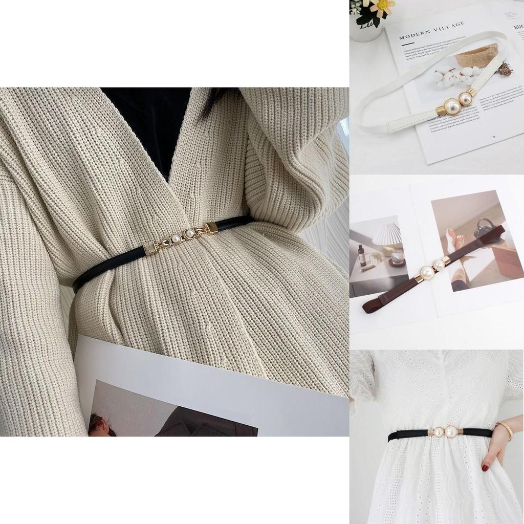 Beautifully Pearl Crafted Elastic Waist Belt For Women In Timeless Choices Color