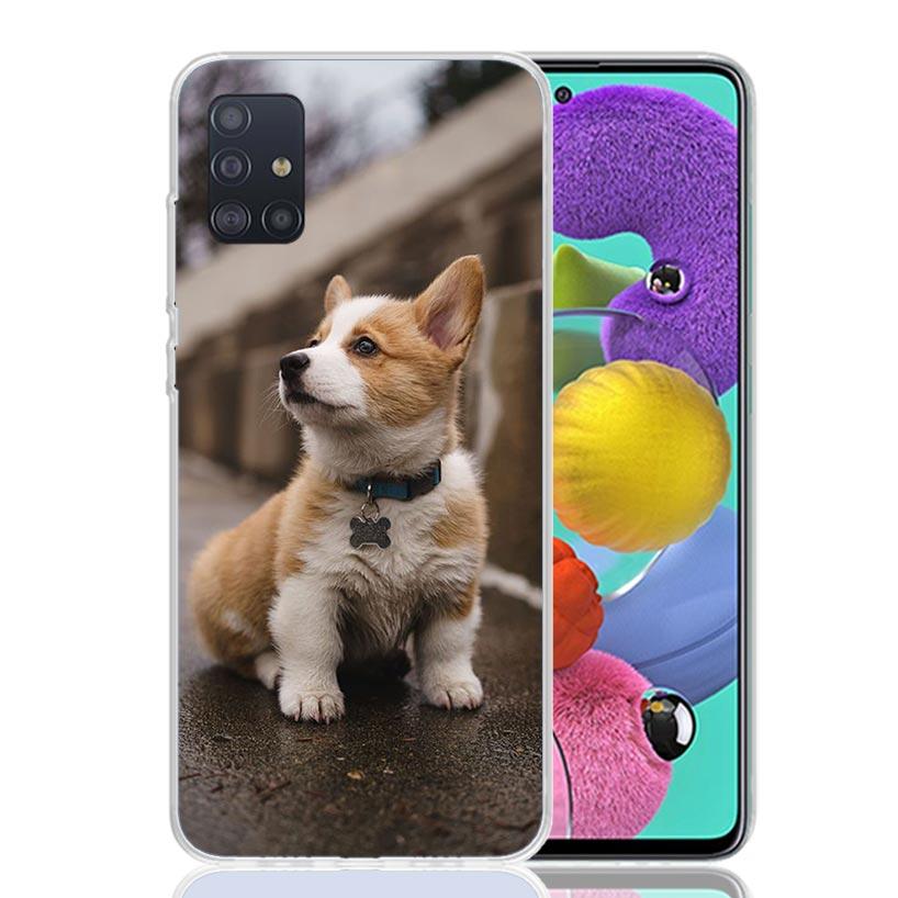 Cute Lovely Corgi Dogs Phone Case For Samsung Galaxy A52 A42 A32 A22 A12 A51 A50S A40 A30S A20E A10S A41 A31 A21S A11 A72 A71 A7