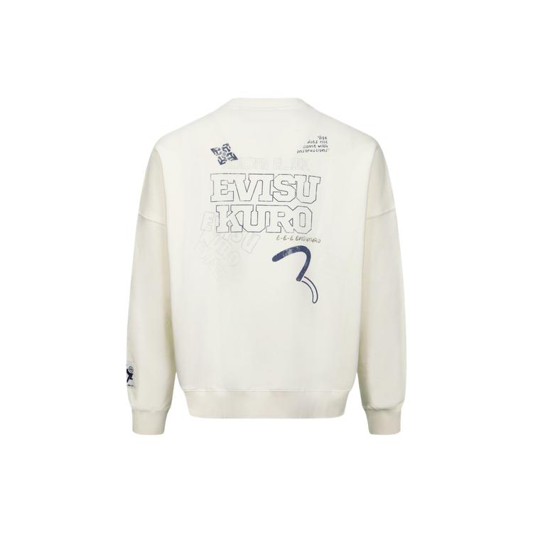 EVISU Sweatshirts Men's Crew Neck Moderate Straight Fit 2EAGNM3SW5227OSFL